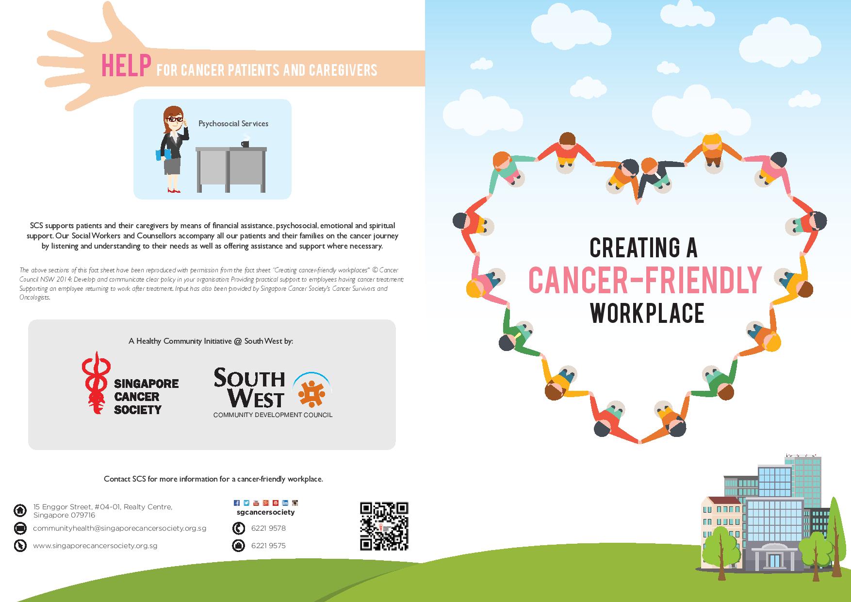 CREATING A CANCER-FRIENDLY WORKPLACE